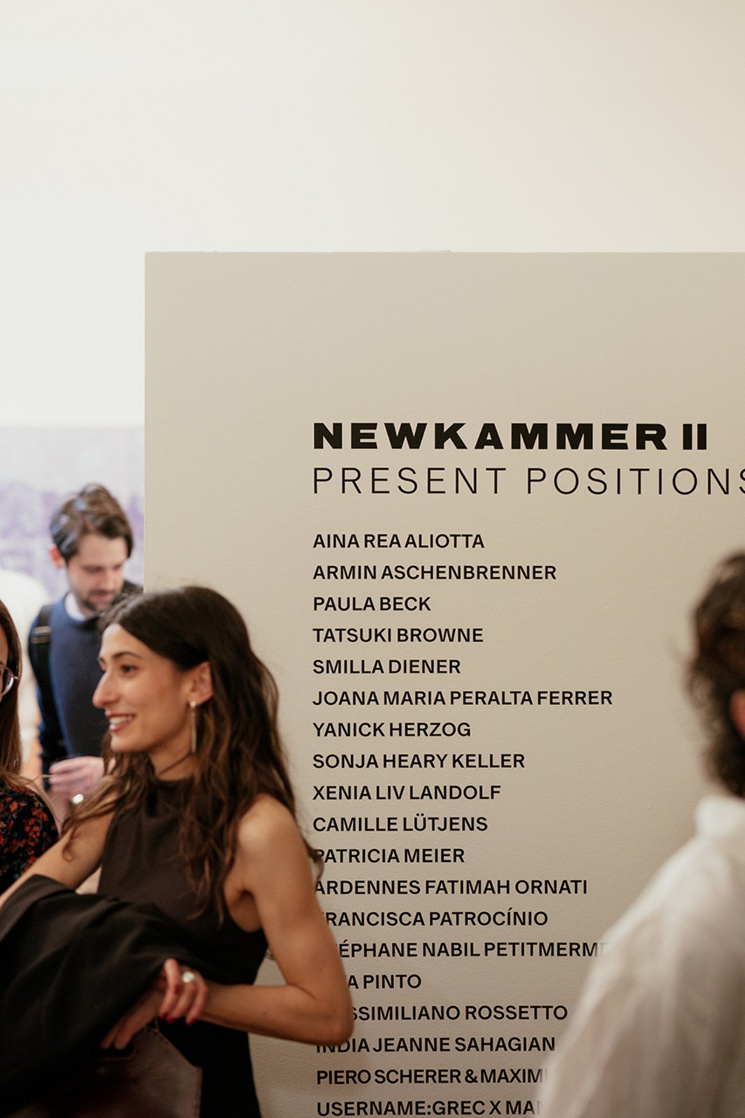 Opening NEWKAMMER II: Present Positions, Atelier Righini-Fries, Zurich, April 2026